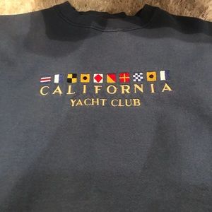 Super cute dad sweater, California Yacht Club